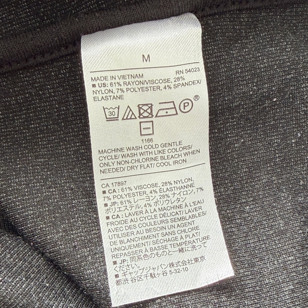 *Banana Republic Charcoal Mock Neck Blazer Size Medium - Picture 7 of 7